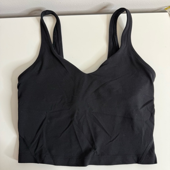 Lululemon Align Cropped Tank Black size 4 - Picture 3 of 6